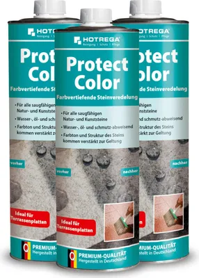 Produktbild von HOTREGA Steinimprägnierung Protect Color farbvertiefend 1L