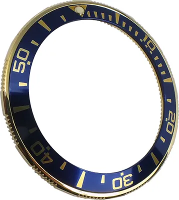 Produktbild von Jaguar Saphire J863 Uhrenlünette Registerring gelbgoldfarben /blau