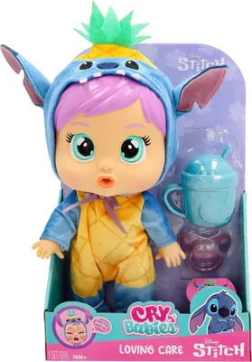 Produktbild von IMC Toys Cry Babies Loving Care Stitch, Babypuppe, Weiblich, 1,5 Jahr(e), Junge/Mädchen, 265 mm, 360 g