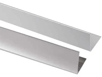 Immagine prodotto di PROFILO PER RIVESTIMENTI ANGOLARE 10x10x1 mm - lucido - barra 3 mt