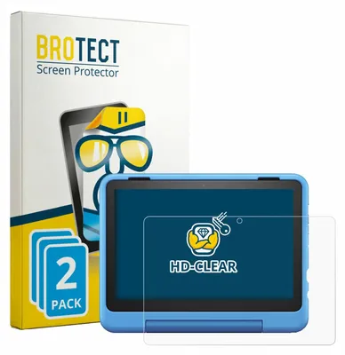 Produktbild von 2x Für Amazon Fire HD 8 Kids Pro 2024 (12. Gen.) Schutzfolie BROTECT Displayschutz Display Schutz Folie Klar Transparent