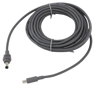 Image de Câble d'alimentation satellite de type C vers CC, section 18 AWG, indice de protection IP68, compatible avec le protocole PD, pour usage intérieur et extérieur, 3 mètres / 9,8 pieds