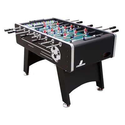 Produktbild von Cougar Arena Tischkicker | Höhenverstellbarer Kickertisch in Schwarz | Fußballtisch inkl. 4 Bälle & Punktezähler | Indoor Tischfußball für Kinder &