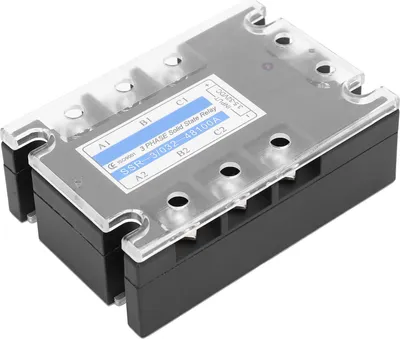 Obrázok produktu pre 3-fázové polovodičové relé s elektrickým vstupom SSR-3 D48100 100A DC riadené AC 480V