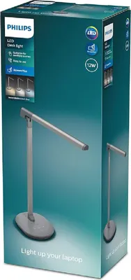 Produktbild von Philips Sword Tischleuchte grau 650lm TouchDimmer
