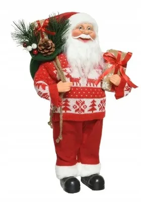 Imagen del producto de Figura de Papá Noel con regalos navideños, 45 cm