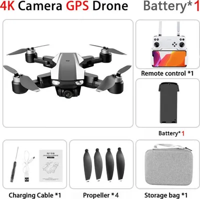 Produktbild von S105 Pro Drohne 4k Gps Profissional Hd Dual Kameras Optischer Fluss Positionieren 5g Wifi Brushless Drohnen Faltbare Quadcopter Spielzeug 1 Batterie