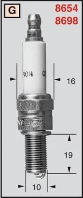 Imagen del producto de CHAMPION: Bujías y sistema de encendido CCH977