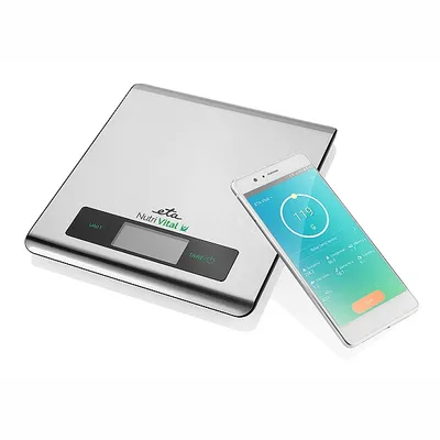 Produktbild von ETA NUTRI VITAL Küchenwaage ETA079090000, bis zu 5 kg, TARE Funktion, LCD-Display, Smart App