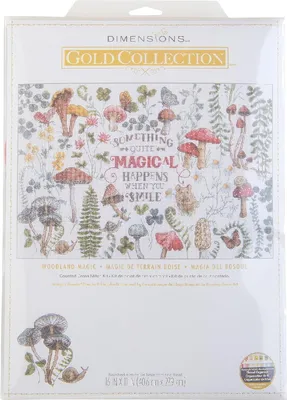 Produktbild von Dimensions Kreuzstich Stickpackung "Gold Collection, Wald-Zauber", Zählmuster, 40,6x27,9cm