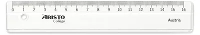 Image de Aristo AR23017 GeoCollege-Lineal (16 cm), transparent, paquet de 20