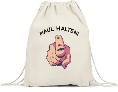Produktbild von Maul Halten Turnbeutel Gymsack Büro-Turnbeutel Gymsack Kollegen Chef Geschenkidee für Kollege Kollegin