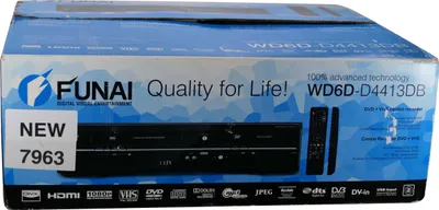 Obrázek produktu pro Funai WD6D-D4413DB – VHS a DVD rekordér (nový)