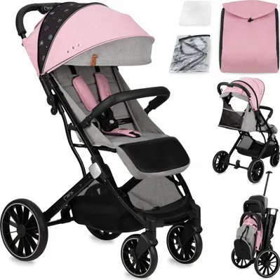 Produktbild von Mo.Mi Estelle Dakar Kinderwagen Bis 22 kg Rosa-Geländetauglich, Große Räder