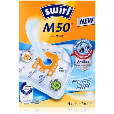 Produktbild von Worek do odkurzacza Swirl MicroPor M 50 AirSpace 4 sztuki w opakowaniu