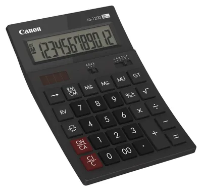 Produktbild von Canon AS1200HB Taschenrechner Desktop Einfacher Taschenrechner Grau