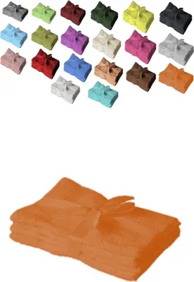 Produktbild von Handtuch 4er Set 50 x 100 cm Terrakotta
