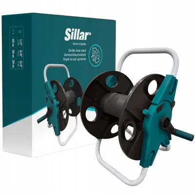 Produktbild von Säulenständer Schlauchtrommelwagen Trommelständer Für 20M 30M 45M Gartenschlauch Metall