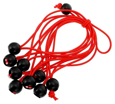 Produktbild von Elastische Bungee-Kugelseile, 10 Stück Kunststoff-Befestigungskugeln für Outdoor-Aktivitäten