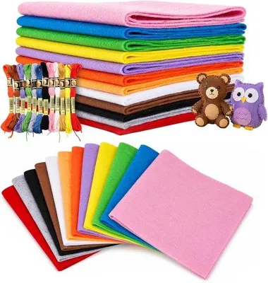 Zdjęcie produktu dla Knutselvilt, 12 sztuk - 20 x 90 cm - grubość 1 mm - idealny do kreatywnych projektów