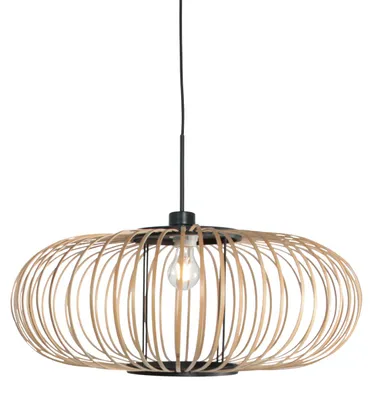 Image de Suspension - naturel - Silva - bambou métal - Ø 60cm - E27 - 4480ZW - Steinhauer