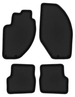 Image de Tapis de sol en moquette pour Alfa Romeo 166 1998-2009 (berline) – jeu 4 pièces, noirs, sur mesure – Wielganizator DURBAN