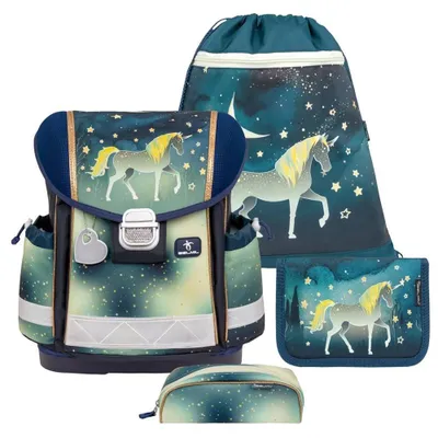 Produktbild von Belmil Schulranzen Set Mädchen Einhorn "Sparkeling Unicorn" 1.Klasse Einschulung Grundschule CLASSY