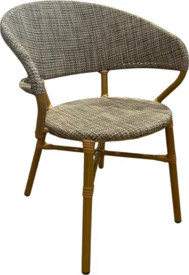 Image de Fauteuil de terrasse en ROTIN SYNTHETIQUE Beige pour Exterieur