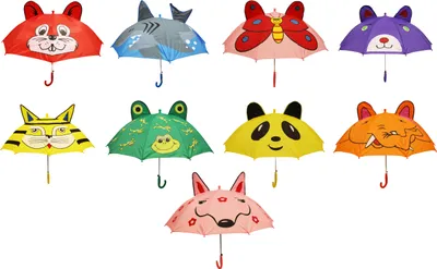 Produktbild von Regenschirm mit Tieröhrchen 47 cm