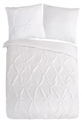 Productafbeelding van Pure Dekbedovertrek "Elegance" - Wit - (200x200 cm) - 100% Polyester