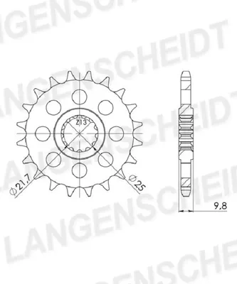 Obrázok produktu pre Ritzel Supersprox 428 - 19Z CST-1587:19|feinverzahnt 21,4/25,0