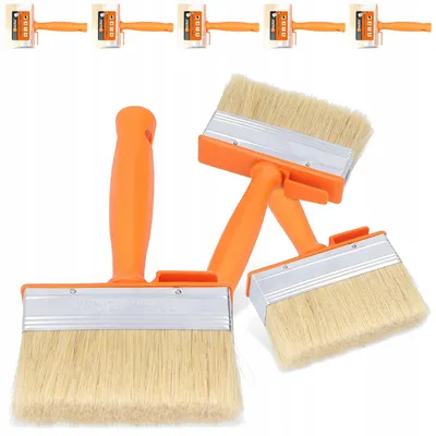 Produktbild von Polax Pinsel-Set Flachpinsel 120 mm 5 Stück