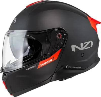 Produktbild von Nzi Combi 3 Duo Modularhelm Schwarz M Schwarz M