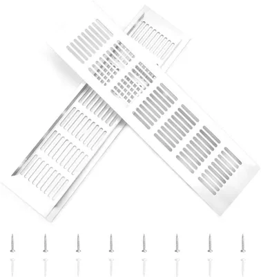 Obrázek produktu pro 2x ventilační mřížka 300 x 80 mm (11,8 x 3,15 palce) Ventilační mřížka pro optimální větrání