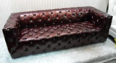 Produktbild von Sofa Chesterfield 3 Sitzer Luxus Couch Braun Sofas Ledersofa 250cm