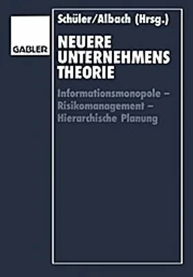 Produktbild von Neuere Unternehmenstheorie