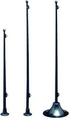 Produktbild von Nuova Rade Flagge Fahnenmast Vertikal Horizontal Schwarz 390 mm Schwarz 390 mm