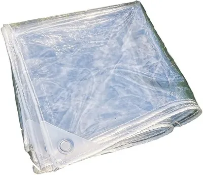 Imagen del producto de Invernadero transparente para láminas, fabricado con PVC resistente al desgarro. Dimensiones: 2 metros de ancho por 8 metros de largo