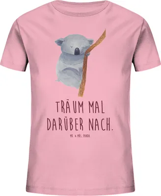 Produktbild von Mr. & Mrs. Panda Kleinkinder T-Shirt Koalabär 12-14 Jahre (152/164) - Baumwolle Pink - Geschenk, Kinder Baumwollshirt, Bär, Träumen, Lustige Sprüche, Teenager, Kindershirt