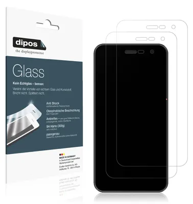 Produktbild von 2x Schutzfolie für Bmobile AX1077 matt - Anti-Shock 9H Folie dipos Glass Kunststoffglas