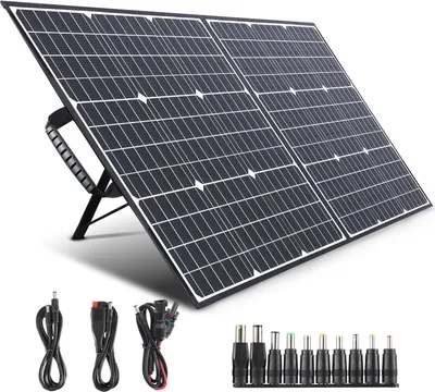 Produktbild von Faltbares Solarpanel Solarmodul Monokristallin 100W Solarzelle 12V Solar