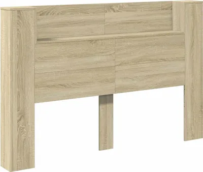 Produktbild von vidaXL Kopfteil-Schrank mit LED Sonoma Holzwerkstoff