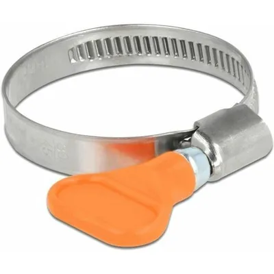 Produktbild von DeLOCK Schlauchschelle Edelstahl 400 SS mit Flügelmutter 30 - 45 mm 5 Stück orange, Schmetterlingsklemme, Orange, Kunststoff, Edelstahl, Polybag, 3 cm, 4,5 cm