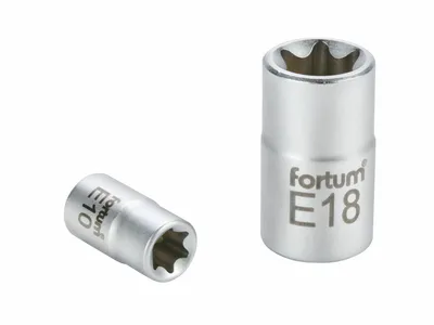 Obrázok produktu pre Nástrčné hlavice, 1/4", E 4, D 25 mm, 61CrV5 FORTUM