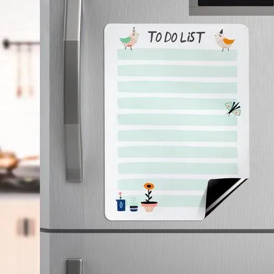 Produktbild von Azomor® Abwaschbarer magnetischer Tagesplaner für den Kühlschrank mit A4 Whiteboard