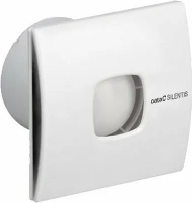 Produktbild von Cata SILENTIS 12 T Badlüfter axial mit Zeitschaltuhr, 20W, Rohrleitung 120mm, weiß