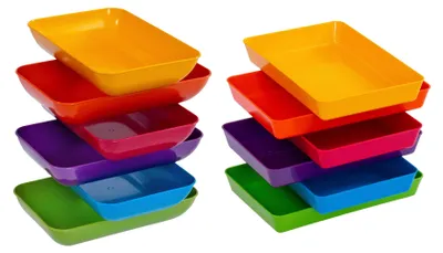 Produktbild von Betzold Materialschalen aus biobasiertem treeNside-Material, 6er-Set, Farbe: Farbset 1, Größe: klein