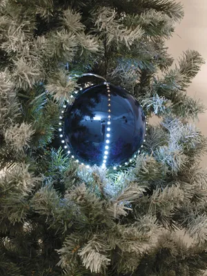Immagine prodotto di EUROPALMS LED Palla di neve 8cm, dunkelblau 5x (83501239)