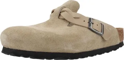 Image de Birkenstock Boston Braided Suede Leat Couleur Beige