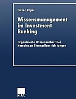 Produktbild von Wissensmanagement im Investment Banking